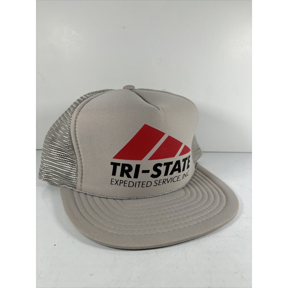 Tri State Service‎ Trucker Snapback Mesh Hat Workwear Cap Gray
